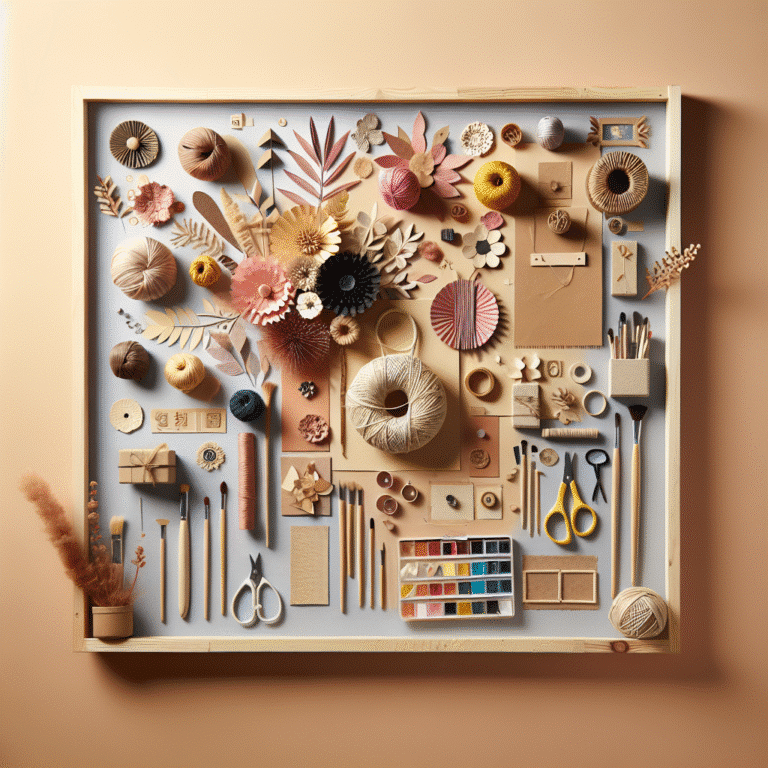 Ideias econômicas para arte de parede com materiais simples