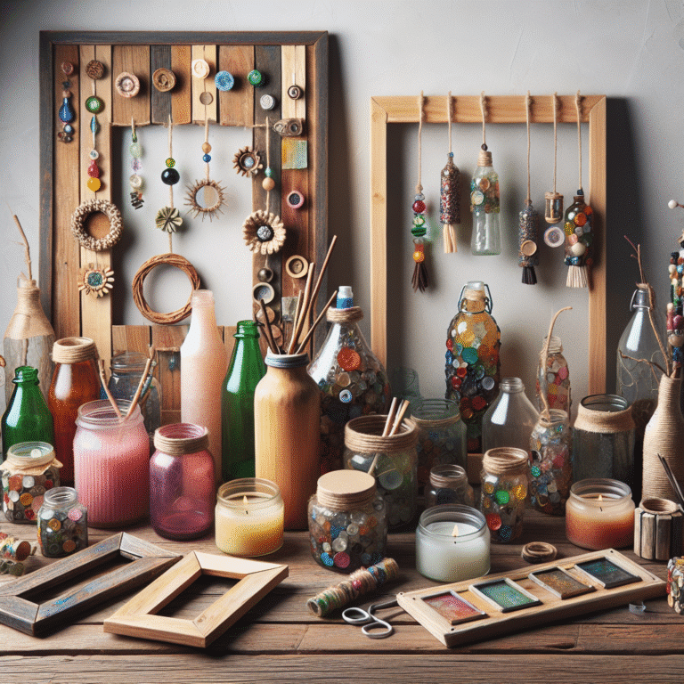 Materiais recicláveis para decoração DIY: inspire-se e crie