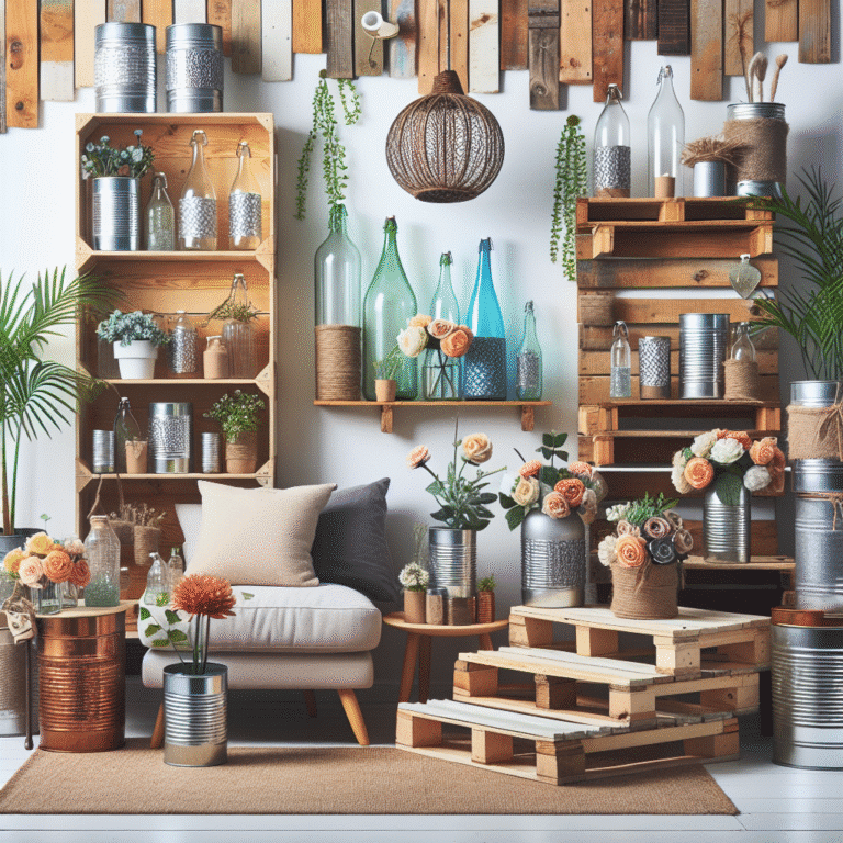 Materiais recicláveis que transformam sua decoração DIY