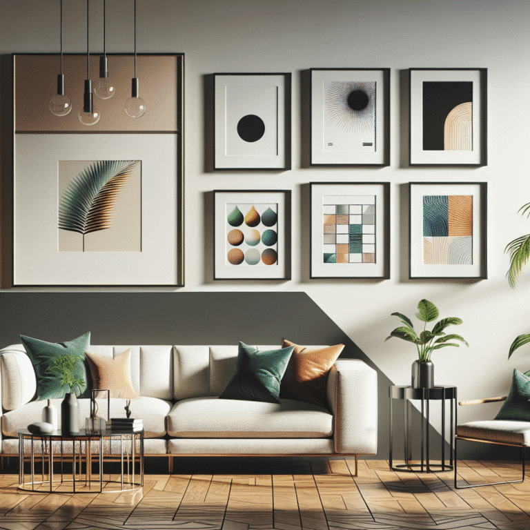 DIY quadros modernos para sala