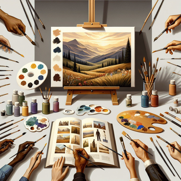 tutoriais de pintura artística para iniciantes: descubra seu talento