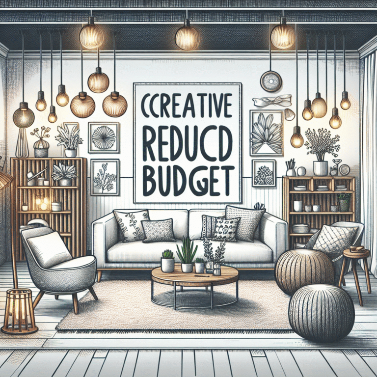 decoração criativa para sala de estar com orçamento reduzido