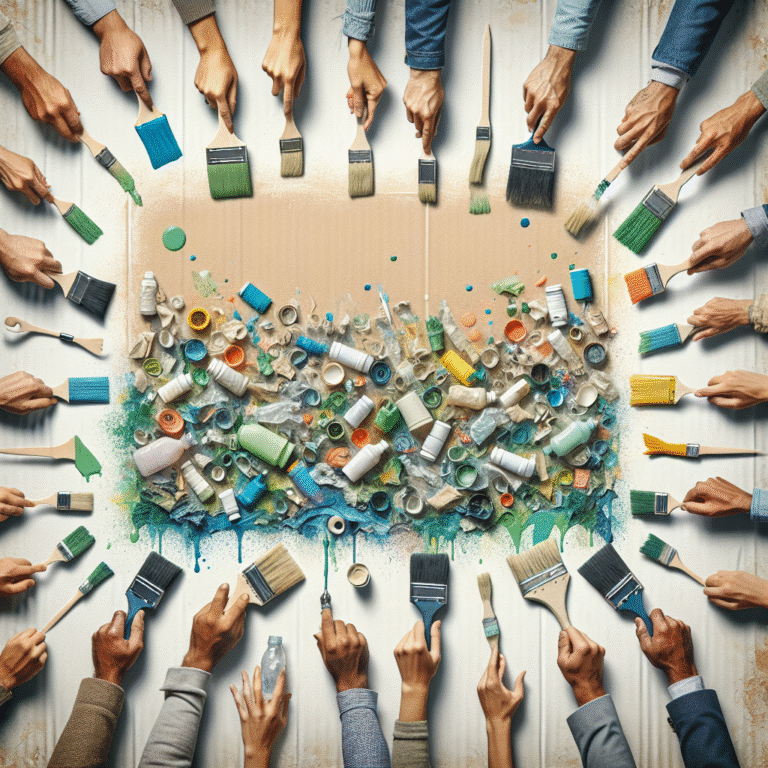 pintar parede com materiais recicláveis: sei que é possível