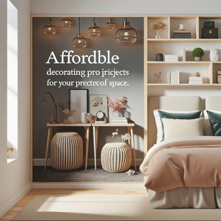 projetos de decoração econômica para quartos pequenos