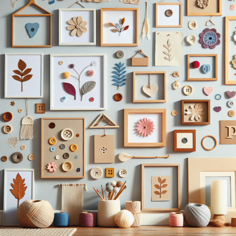 quadros de parede fáceis de fazer com o que você já tem