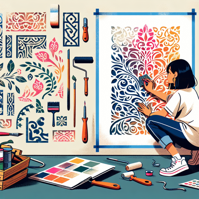 DIY pintura de parede com stencil: um guia prático