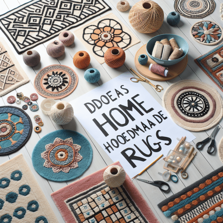 decoração acessível: ideias de tapetes feitos em casa