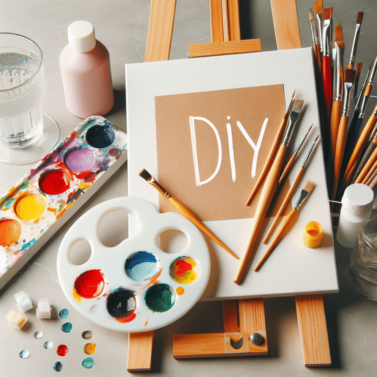 Pintura DIY: Materiais acessíveis para artistas iniciantes