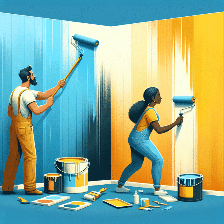 técnicas rápidas de pintura em parede.