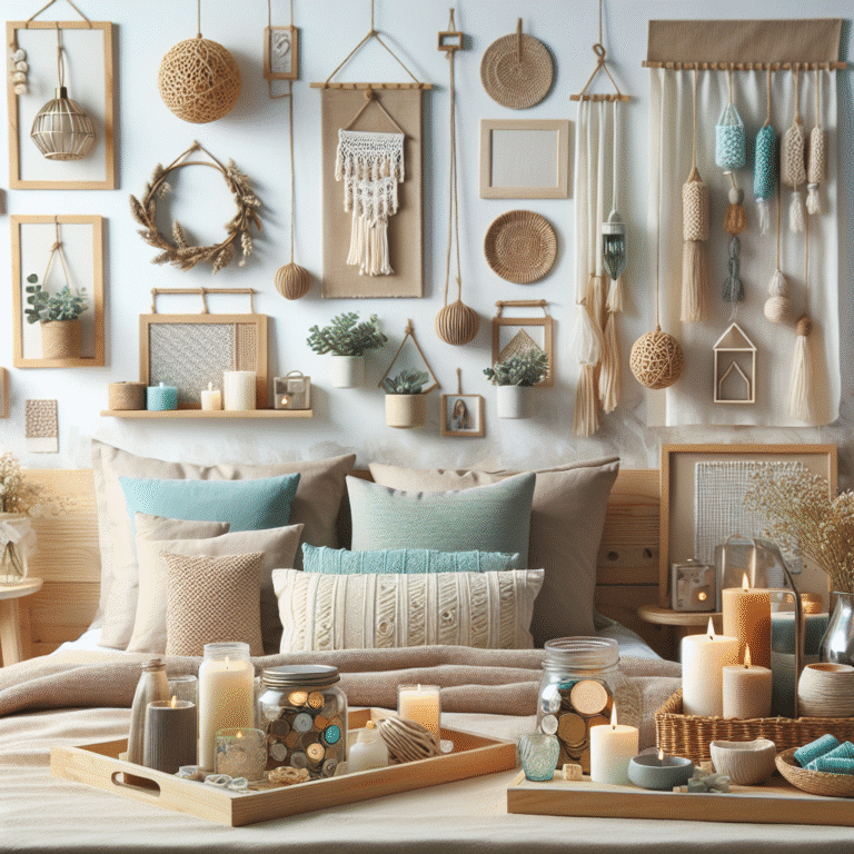 projetos DIY de decoração econômica para quartos