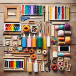 DIY quadros com materiais simples.