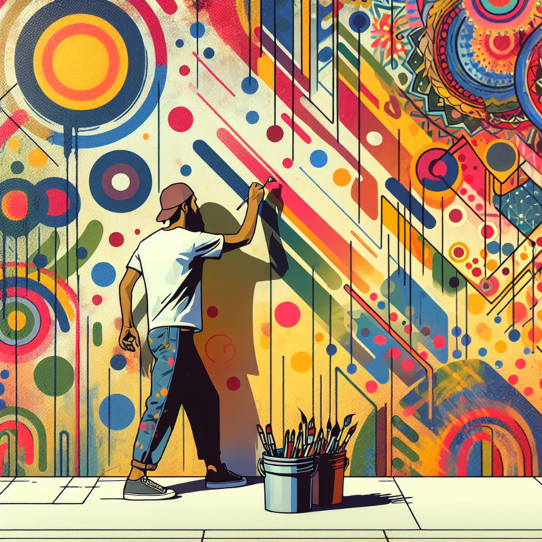 murais artísticos fáceis de fazer