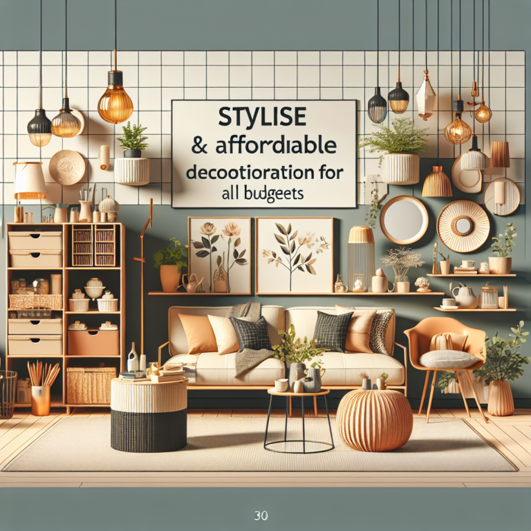 decoração acessível e estilosa para todos os bolsos.