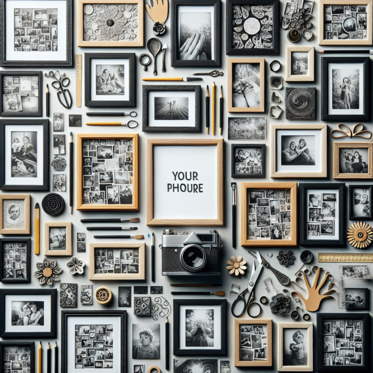 DIY quadros com fotos e memórias