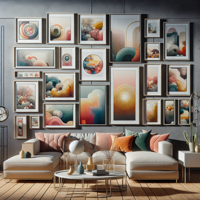 ideias de quadros para sala de estar