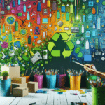 pintar parede com materiais recicláveis: projeto eco-friendly