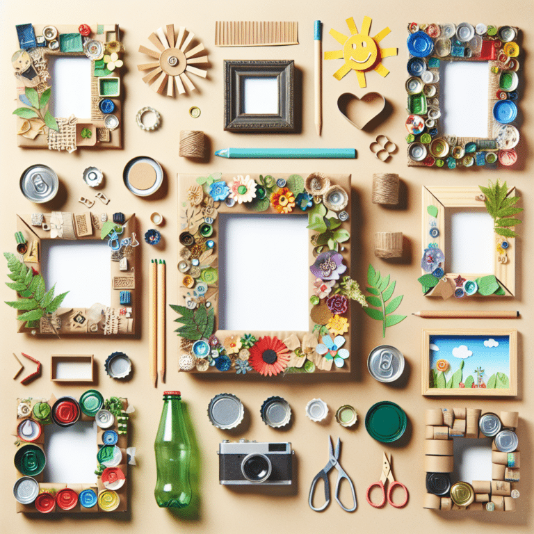 ideias criativas de quadros feitos com materiais recicláveis