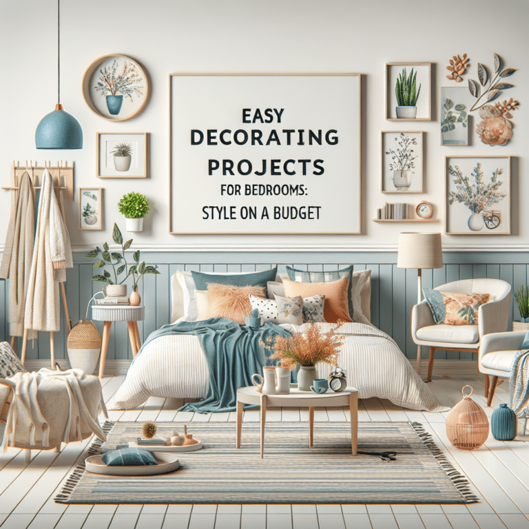 projetos fáceis de decoração para quarto: estilo com economia