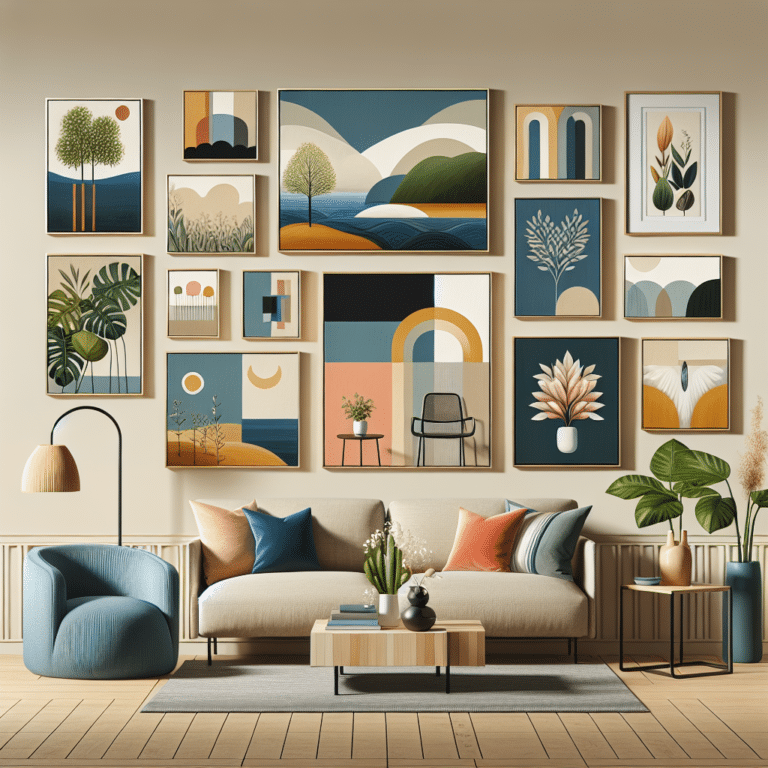 ideias de quadros para sala de estar