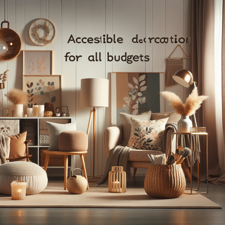 decoração acessível e estilosa para todos os bolsos