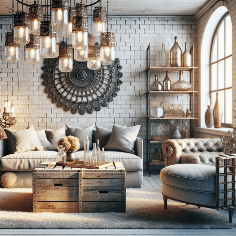 como usar objetos reciclados na decoração de interiores