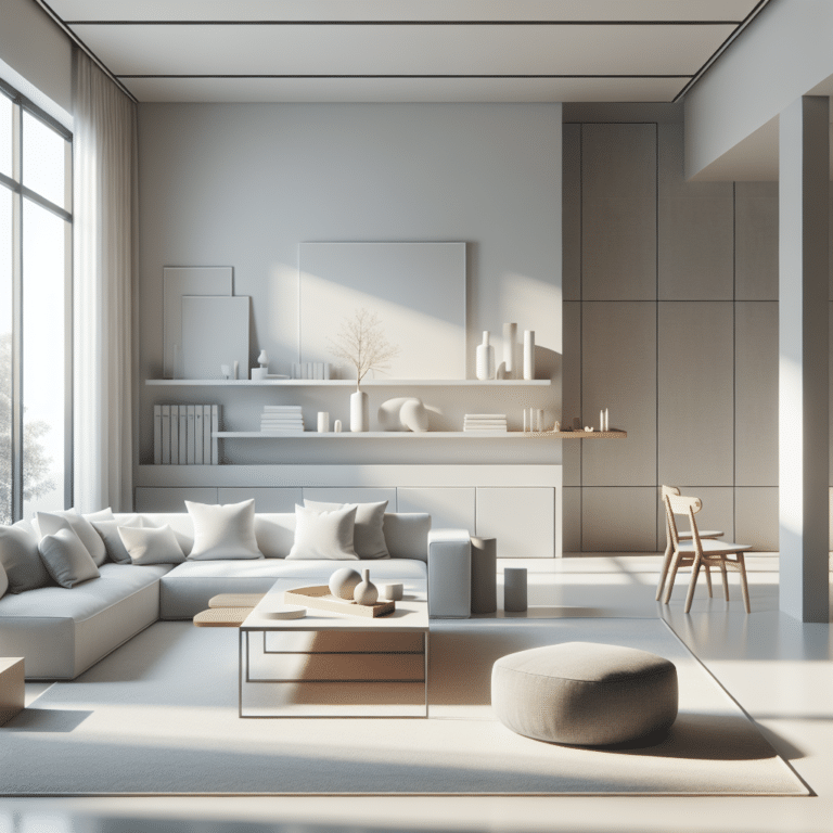 decoração minimalista feita em casa: less is more